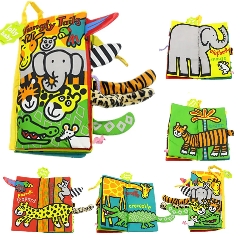 cute animal tails cloth books soft baby toys toddler infant early development children learning educational activity book rustle - Toddler Activity Book cute animal tails cloth books soft baby toys toddler infant early development children learning educational activity book rustle - Toddler Activity Book