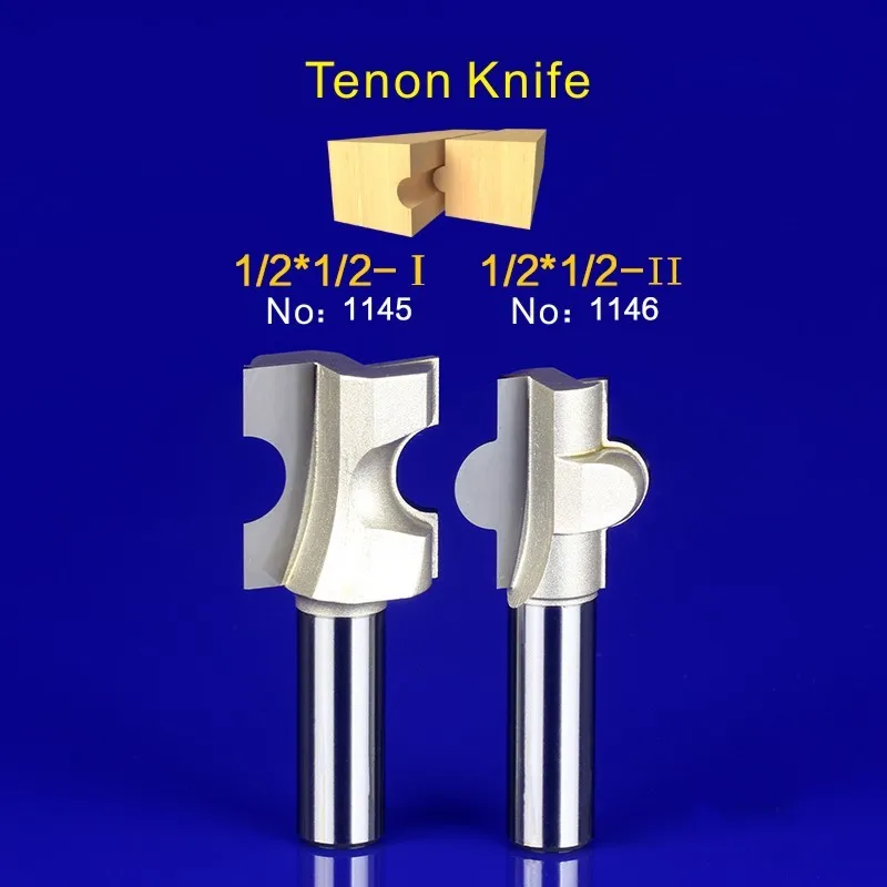 2Pcs Tongue & Groove Router Bit Set 1/2 Inch Shank tenon knife