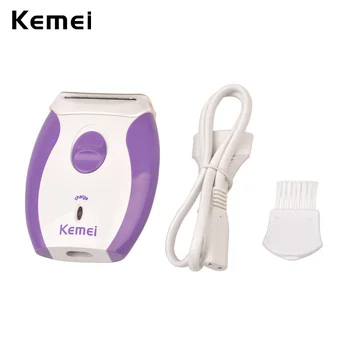 

Kemei Depilatory Women Epilator Electric Lady Shaver Bikini Shaving Razor Hair Removal Trimmer Face Body Underarms Leg Arm 4243