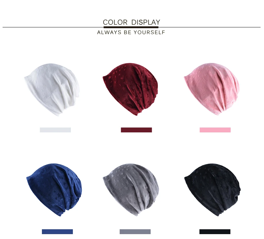 Stars Velvet Winter Hats Women Outdoor Hats Fashion Accessory Warm Beanie Hat For Girls Wind-Proof Bonnet_01 (3)