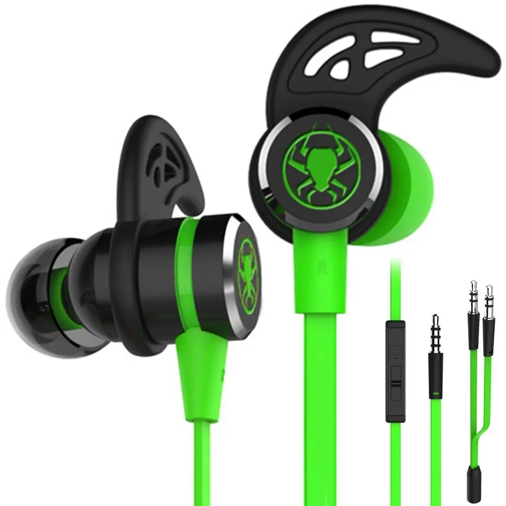 TOP Gaming Headset PC Gamer Earphone earbuds with clear mic for