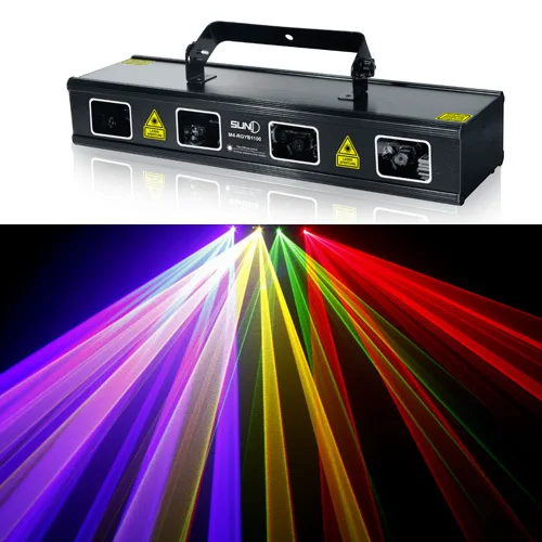 

SUNY Lens Powerful Xmas 1100mw RGYB DMX Laser Scan Stage Lighting M4-RGYB1100 DJ Party Show LED Projector Diode Full Color Sound