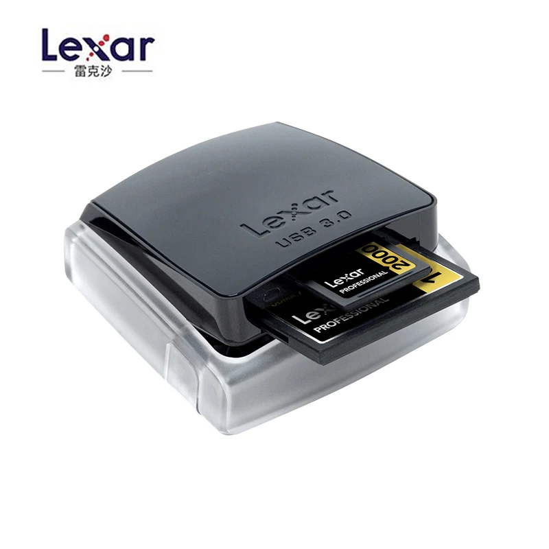 Lexar Professional 2 в 1 Высокоскоростной USB 3,0 двухслотовый считыватель для Sd карты/Compact Flash CF считыватель карт памяти