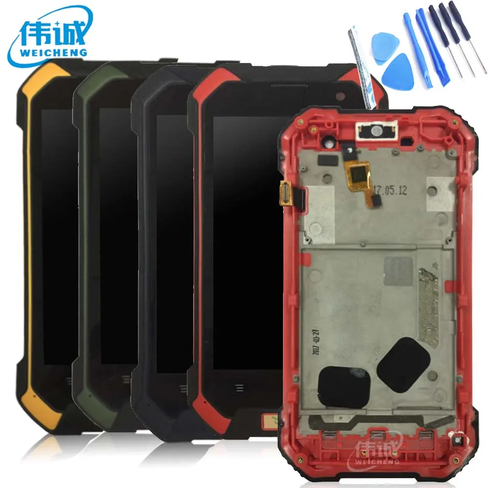 

WEICHENG Android 6.0 For Blackview BV6000S LCD+Touch Screen With Frame Assembly Repair Parts +Tools +Film For Blackview BV6000