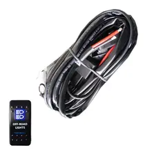 Soporte EE 40A 300W Kit de arnés de cableado Barra de luz LED interruptor basculante luz carretera fusible fuera de carretera