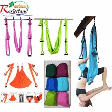 Гамак для йоги, качающийся парашютный тканевый инверсии терапия антигравитационный высокопрочный декомпрессионный гамак для йоги, спортзала, подвесной