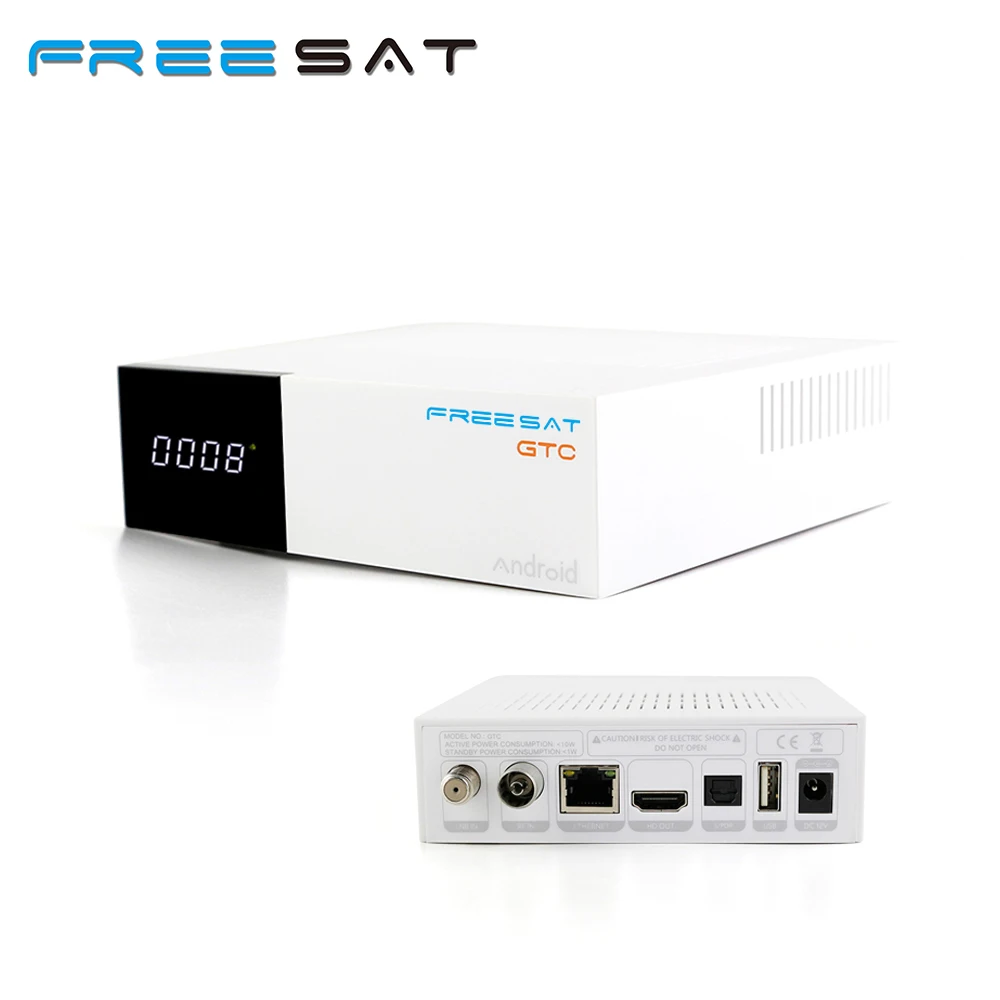 

FREESAT gtmedia GTC Android 6.0 TV BOX DVB-S2/T2/Cable/ISDBT Amlogic S905D 2GB RAM 16GB ROM freesat + 1 year free Cline gift