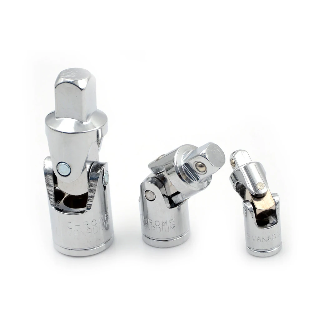 Universal Joint Set Ratchet Angle Extension Bar Socket Adapter 1//4/" 3//8/" 1//2/".