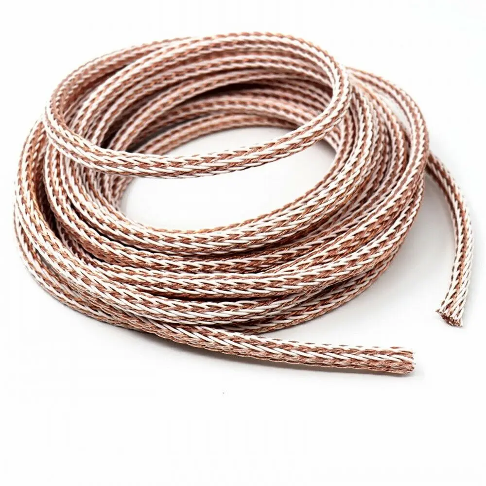

12TC OCC Speaker Cable HIFI Audio Wire Power Cord DIY 24 Strands Xangsane