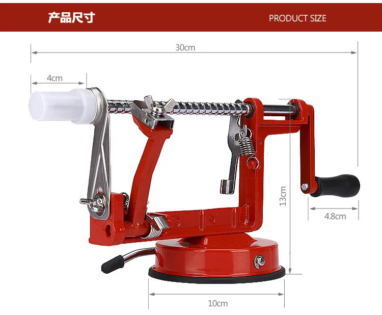 Яблоко Овощечистка 3 в 1 нарезка из нержавеющей стали фрукты машина очищенный инструмент творческий дом кухонный нож для резки картофеля и овощей резак бар