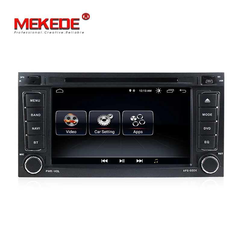 Best 1024X600 Android 8.1 CAR DVD GPS For VW Volkswagen Touareg T5 Transporter Multivan dvd player navigation radio Microphone gift 1