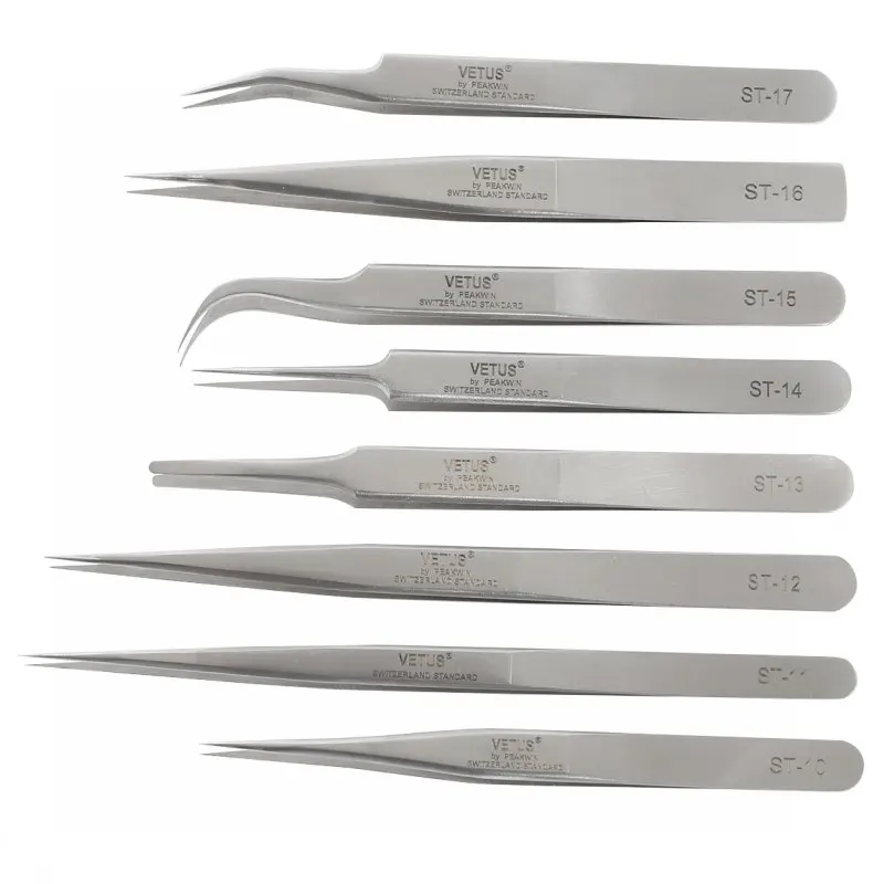 

Vetus Tweezers Lash Extension Tweezers Sharp Pointed Eyelash Tweezers