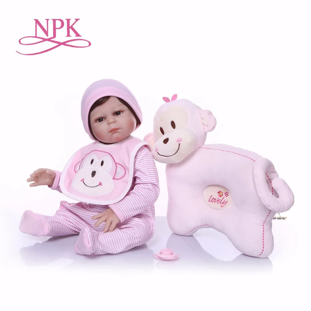 

NPK Boneca Reborn little pink dog Silicone Vinyl Reborn Baby Doll Toys Lifelike Child Birthday Xmas Gift HOT TOY for girl