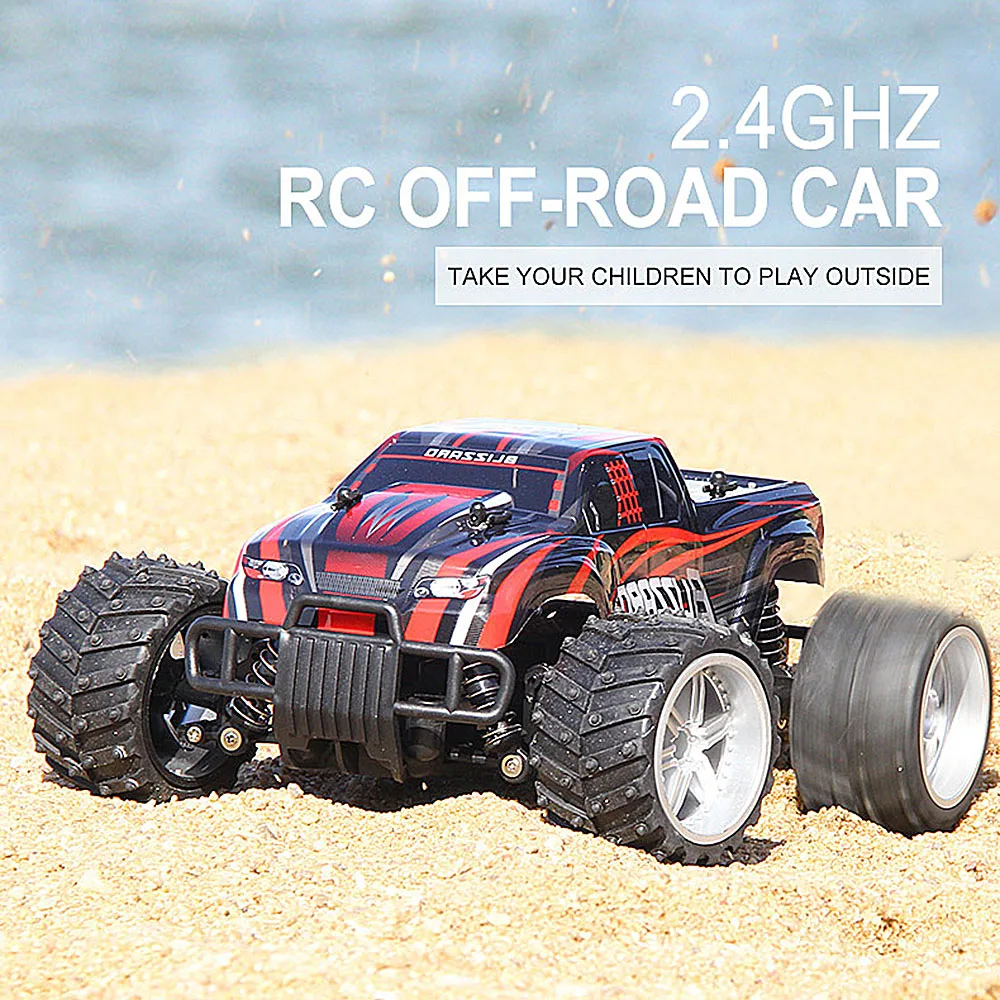 2018 New 9504 RC Car 116 2.4G 4WD Half Scale High Speed 20kmh RC Off-road Buggy Car with 7.4V 380mAh Lipo battery (4)