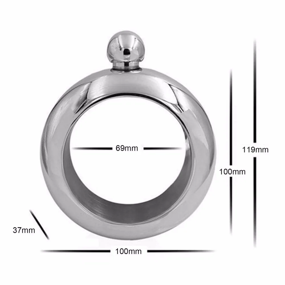 3,5 унций/100 мл кувшин из нержавеющей стали браслет Уникальный спиртовой Хип Колба браслет с воронкой нежный виски браслет Роскошный Drinkwar