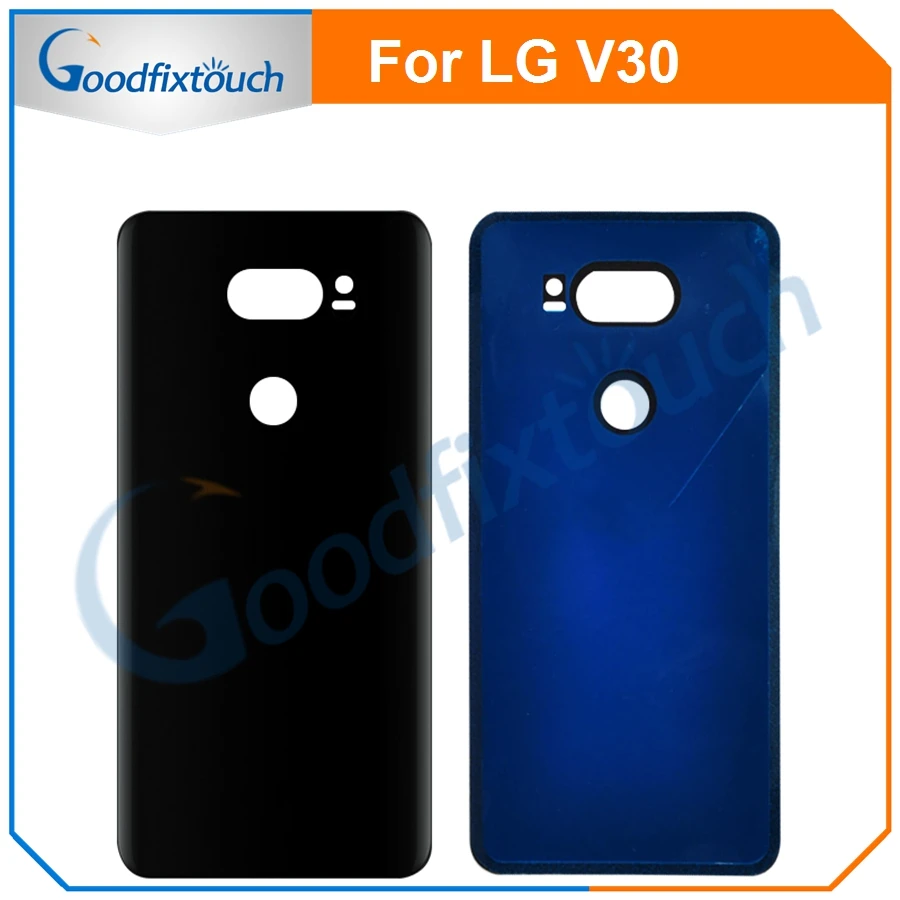For LG V30 Back Cover Battery Door Back Housing Rear Case Assembly With Camera Lens glass Touch ID Fingerprint Flex Cable (1)