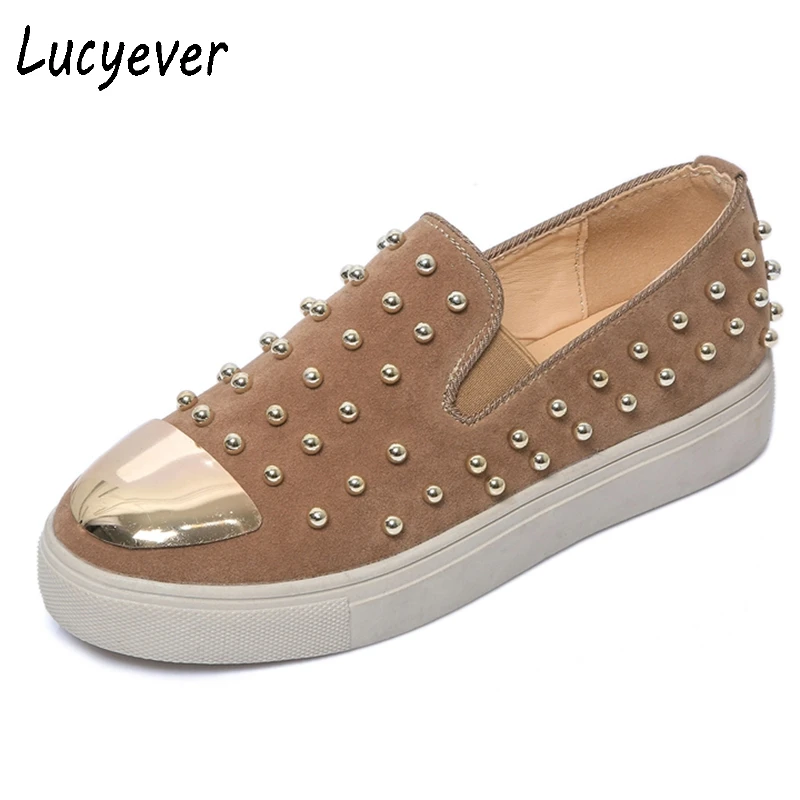 Lucyever 2018 Spring Autumn Women Creepers Shoes Slip on Flats Platform Casual Shoes Comfortable Flat With Loafers Shoes 35-40 Lucyever 2018 Spring Autumn Women Creepers Shoes Slip on Flats Platform Casual Shoes Comfortable Flat With Loafers Shoes 35-40