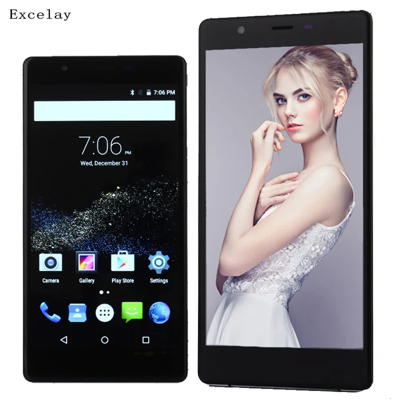 200W Smartphone P8+ Quad Core Big Screen 1G+8G 3G for Android 6.0