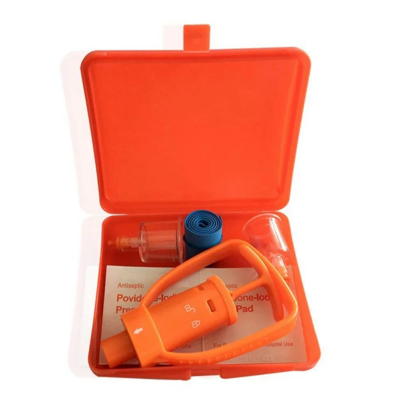 

Outdoor Camping Survivor 1Pc Venom Extractor Kit Safety First Aid Kit Safety Venom Protector Snake Bees Bite Venom Extractor