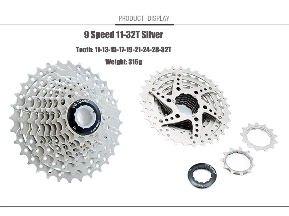 Звездочка для велосипеда Shimano Sram cdg cog 9 Velocidade 9 V 9 S 11-32 T/34 T/36 T/40 T/42 T/46 T/50 T VG Спорт