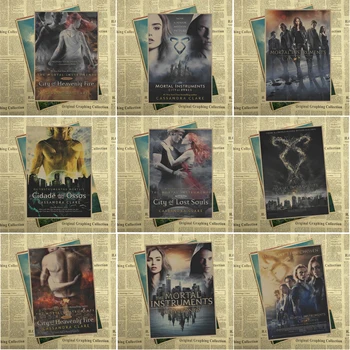 

The Mortal Instruments: City of Bones Lily Collins Vintage Kraft poster the best gift for kids room 42X30CM