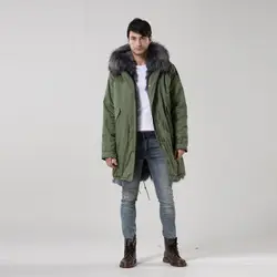 Бренд 2017 Зимнее пальто высокого качества тонкий длинный молодых натуральной верхняя одежда с меховым воротником пальто для отдыха модные