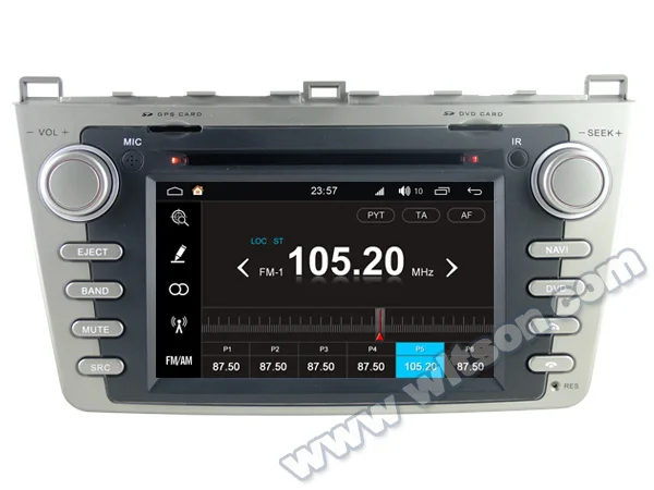 Sale 7" Octa-Core Android 8.0 Oreo OS Car DVD Multimedia Navigation GPS Radio for Mazda 6 2008-2012 with External TPMS Module Support 4