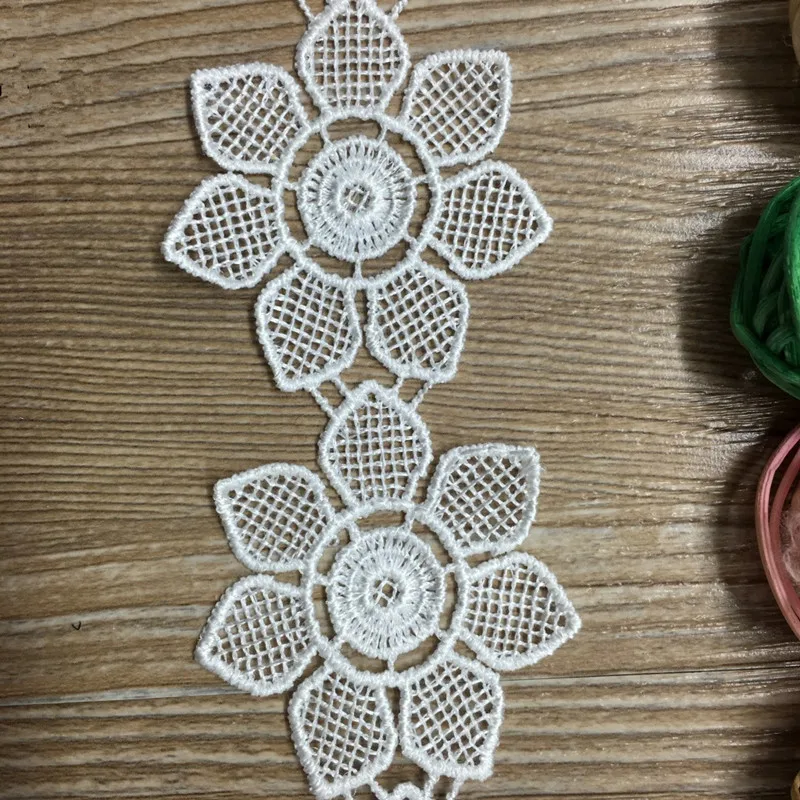 Lace motif trim