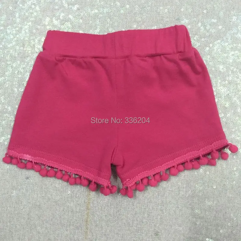 Girls Gold Sequin Shorts Back to School Toddler Girl Sparkle Summer Clothes Kids Glitter First Birthday Baby Pompom Shorts