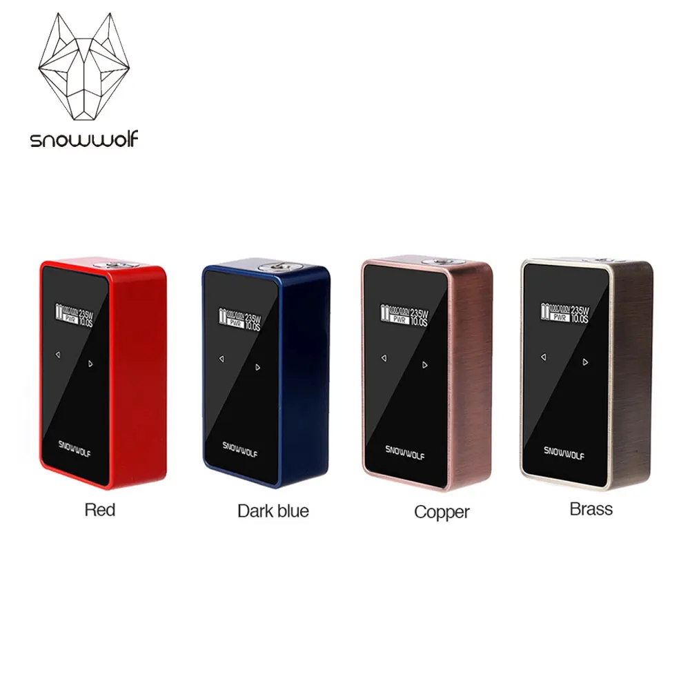 

Original SNOWWOLF 200W C TC Box MOD with Upgraded Chipset Max 235W Output No 18650 Battery SNOWWOLF 200W C E-cig Vape Box Mod