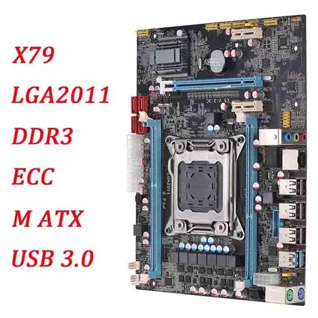E5 3.3C материнская плата Lga 2011X79 Lga2011 сокет Сервер Reg Ecc функция Pci Express Usb 3 0 Ddr3 32G M