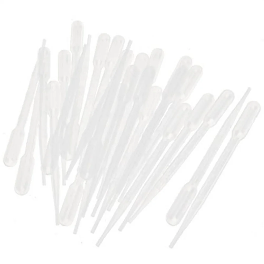 Disposable Liquids Dosing Fine Tip Transfer Pipets Pipettes 3ml 100 Pcs