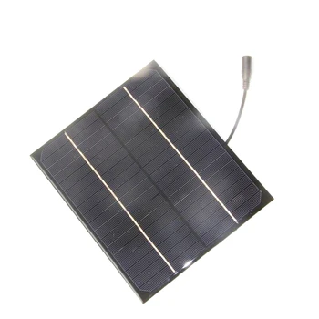 

BUHESHUI 6W 18V Mono Solar Cell Module+5521DC Cable DIY Solar Panel System For 12V Battery Charger Education Kits High Quailty