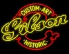 Custom Gibson Guitar Glass Neon Light Sign Beer Bar