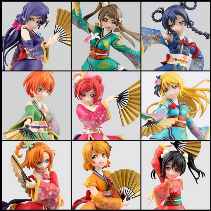 15-19 см японское аниме Love Live фигурка ПВХ Honoka Minami Kotori Уми Сонода язава Нико девушки