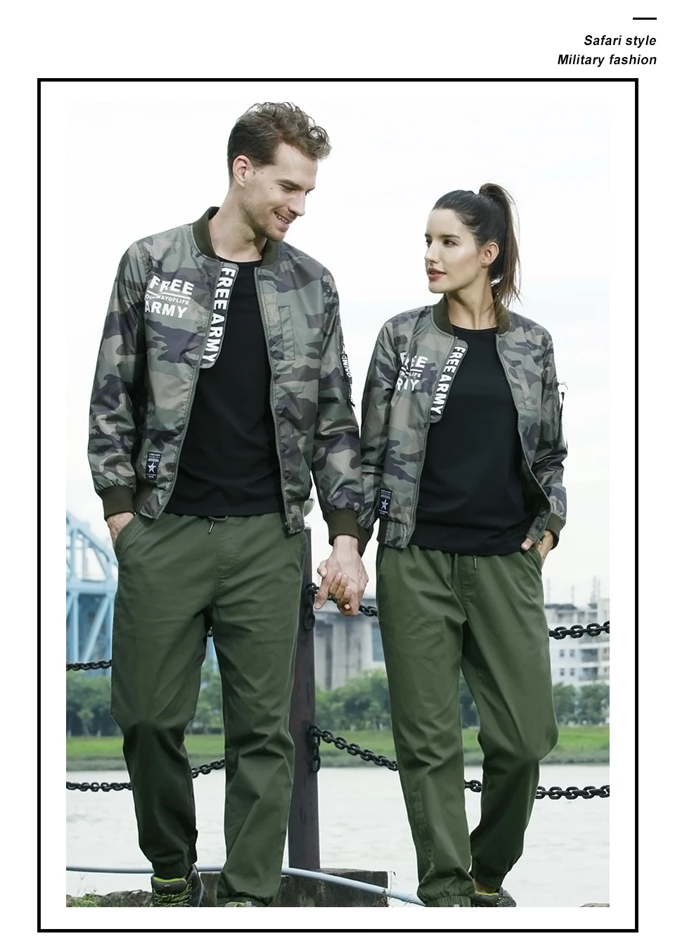 FreeArmy, качественная одежда для пар, куртки на молнии для влюбленных, модная куртка-бомбер для мужчин, военные камуфляжные куртки и пальто для женщин