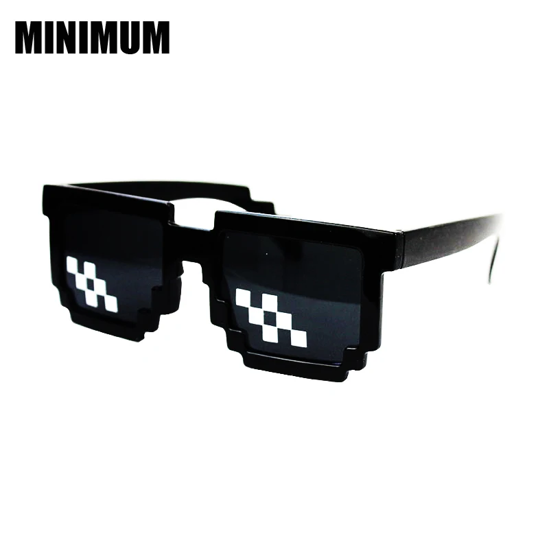 Deal With It Glasses 8 Bits Mosaic Pixel Sunglasses 2018 Woman Retro Second Element Trendy