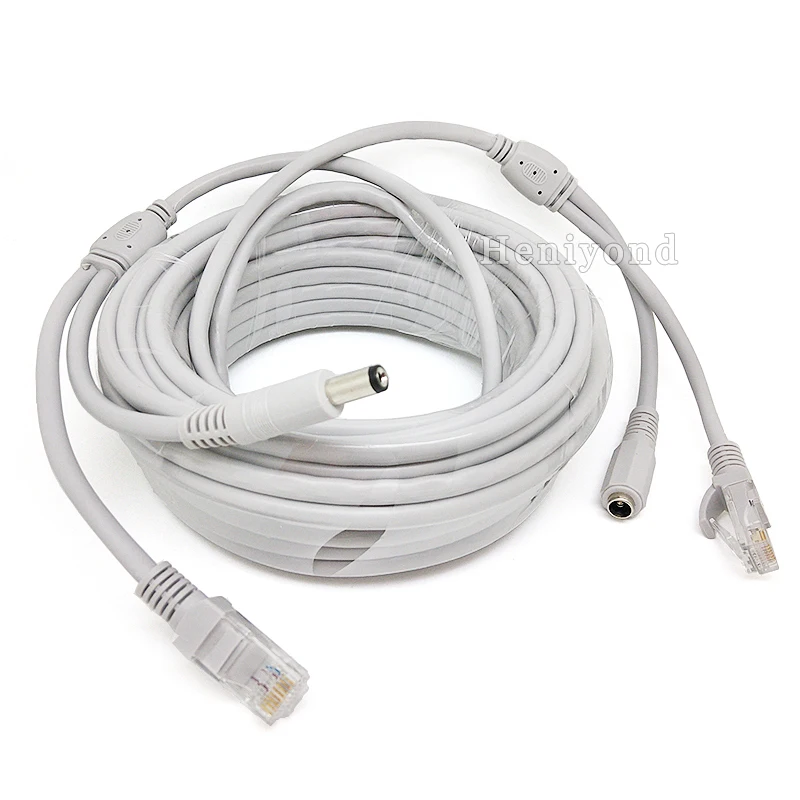 Сетевой кабель системы видеонаблюдения RJ45 CAT5/CAT 5e Cable + 18AWG удлинитель питания