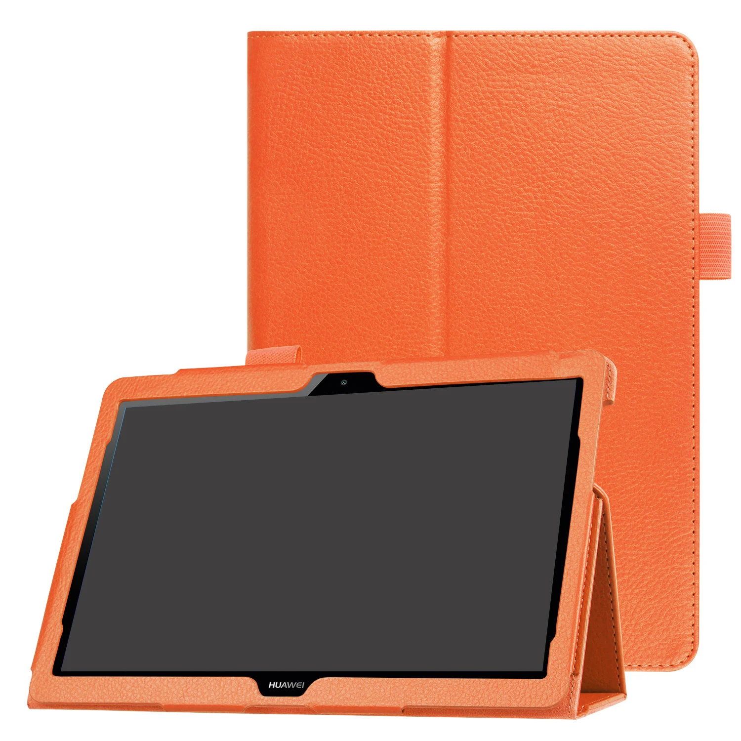 Цветной чехол для huawei MediaPad T3 10 AGS-L09 AGS-W09 9,6 дюймов, чехол для планшета, чехол из искусственной кожи для Honor Play Pad 2 9,6 - Цвет: Оранжевый