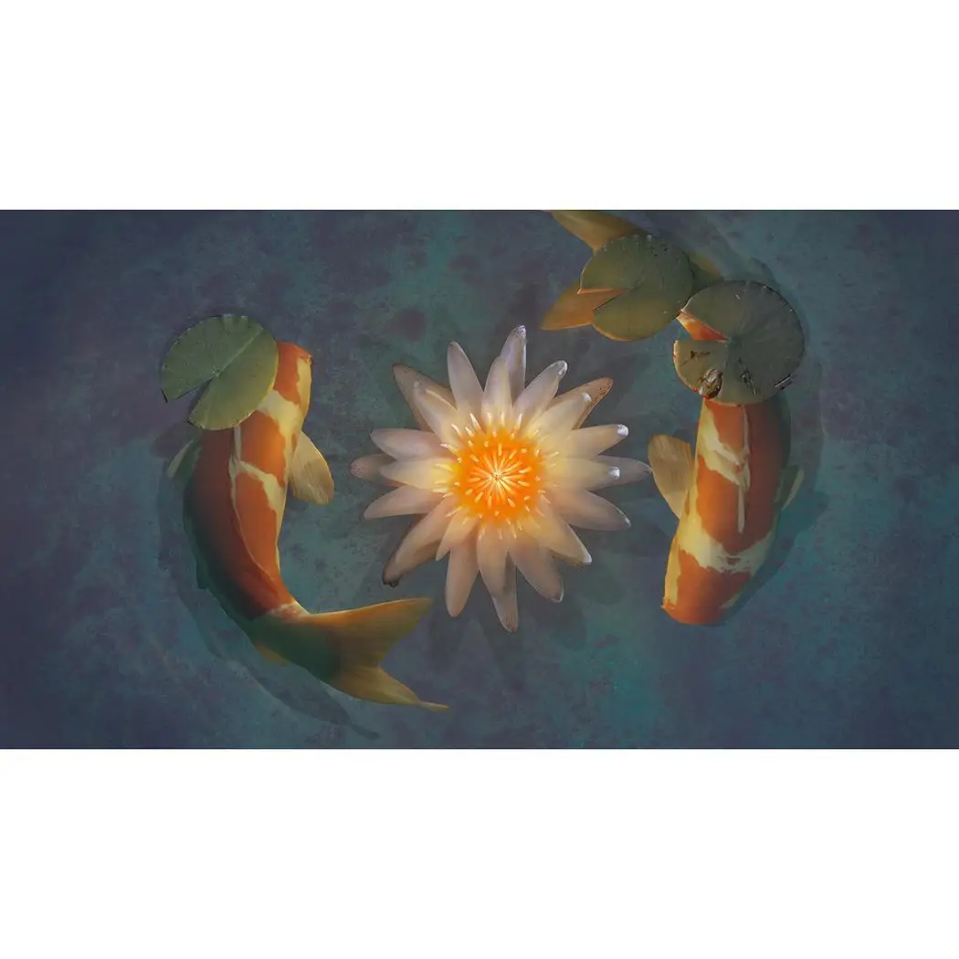 DIY Multicolor Frameless Stick Drill Cross Stitch Artificial Diamond Drawing Fish Print Home Hotel etc | Дом и сад