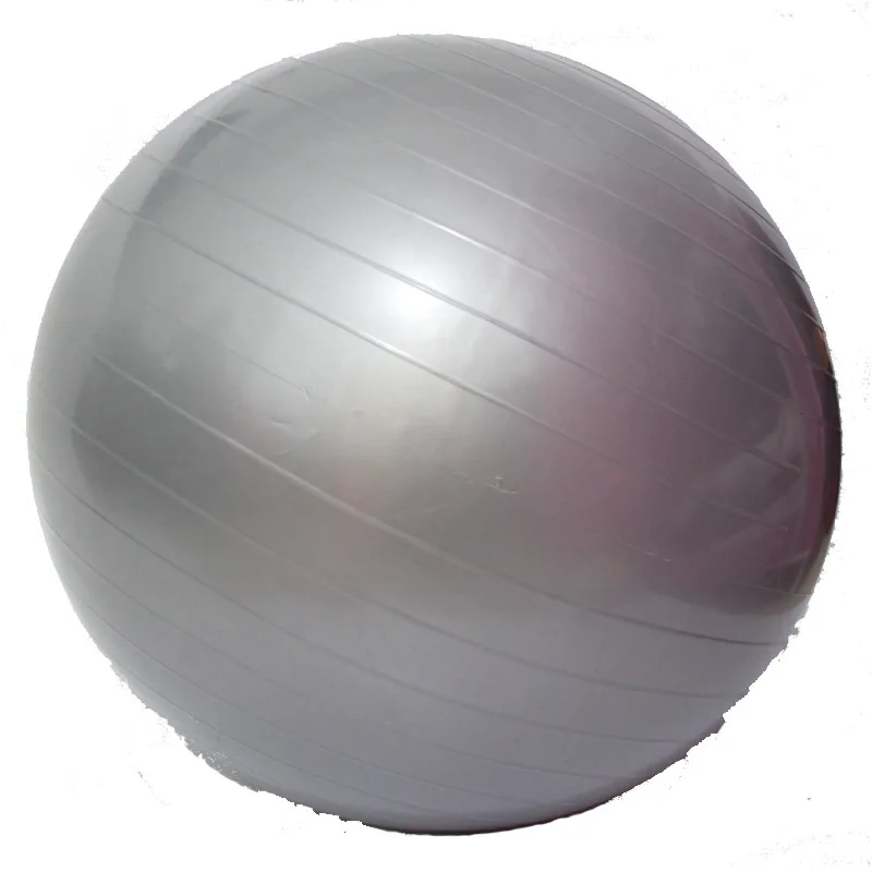 75 см мяч для фитнеса взрывозащищенный Гладкий Противоскользящий Йога Баланс Мячи для пилатеса - Цвет: Серый