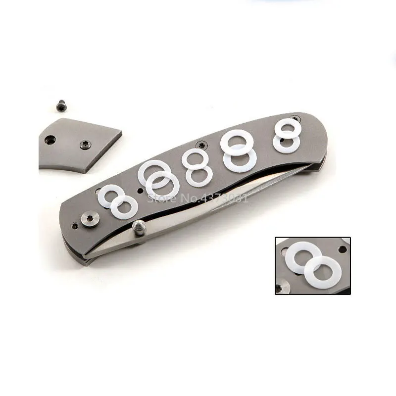 10pcs DIY Folding knife Nylon washers Folding Knives Screws Folding