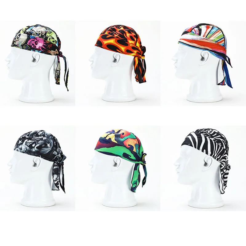 للجنسين تنفس سريعة الجافة قبعة قرصان باندانا رياضة اللياقة البدنية الرطوبة امتصاص ارتداء في الهواء الطلق رياضة الدراجات تسلق قبعات