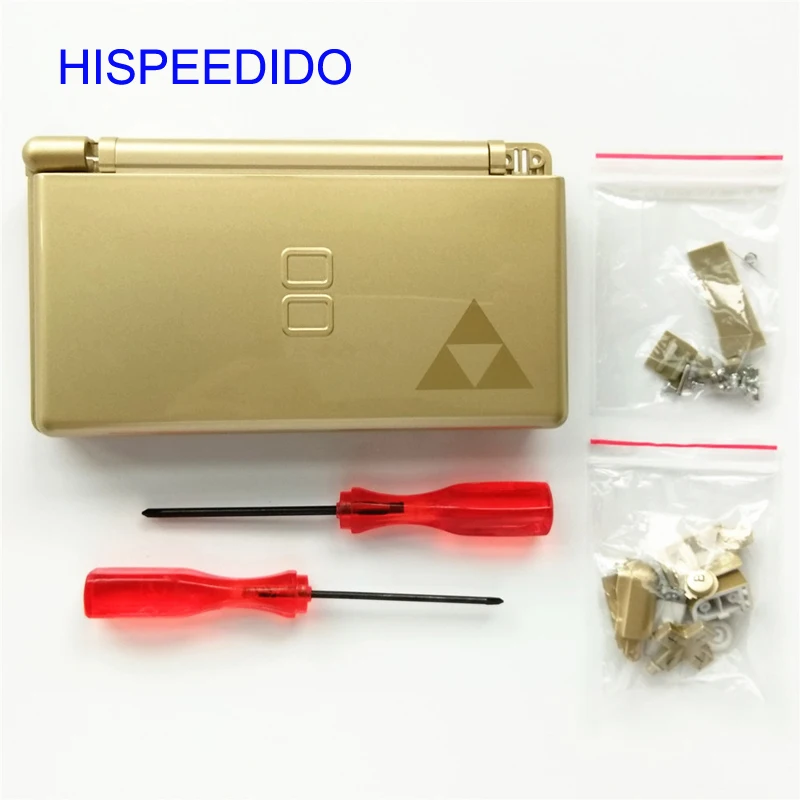 Hispeedido для ndsl Zelda Ограниченная серия чехол Замена для Nintendo DS Lite В виде ракушки Корпус с кнопкой полный комплект