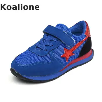 

Kid Sneaker Mesh Children Boys Star Shoes Kid's Footwear Boys Glitter Sneakers Sport Girls Tennis Shoes School Sneakers 2019 New