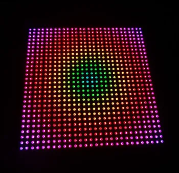 

P10 APA102 full color RGB indoor LED Display unit panel,28*28pixels,280mm*280mm;Aluminum plate