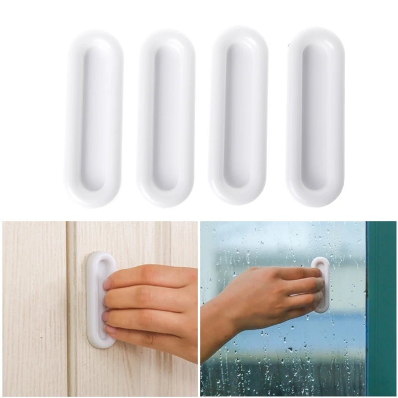 

Wholesale Paste Stick-on DoorKnobs Handles Glass Window Easy Push Pull Aid Opening Tools May06