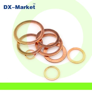 

m48*55*2 , 5pcs , m48 Copper flat washer gaskets , Chinese Copper fasteners manufacturer
