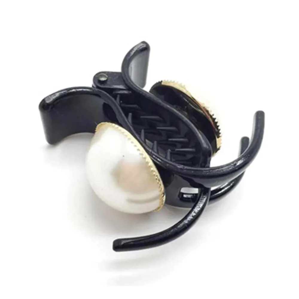 

Fashion Elegant Mini Hair Claws Clamp Black Hairpin Sweet Big Pearl Clips Jewelry Hair Accessories For women Gifts