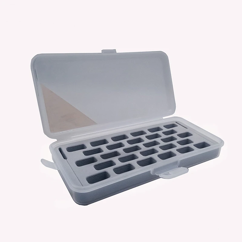 

2019 New 28 Holes Needle Thread Bobbins Storage Box 1Pcs Plastic Shuttle Core Household Sewing Machines Accessories BB-28